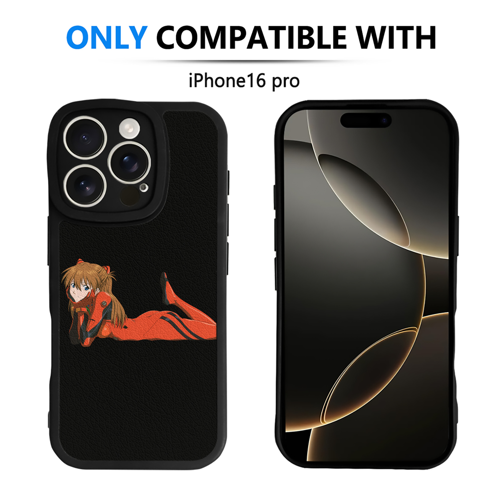 （画像用） EVA 新世紀エヴァンゲリオン 【iPhone 16シリーズ対応】シリコンスマホケース（レザー調） 材質：シリコン